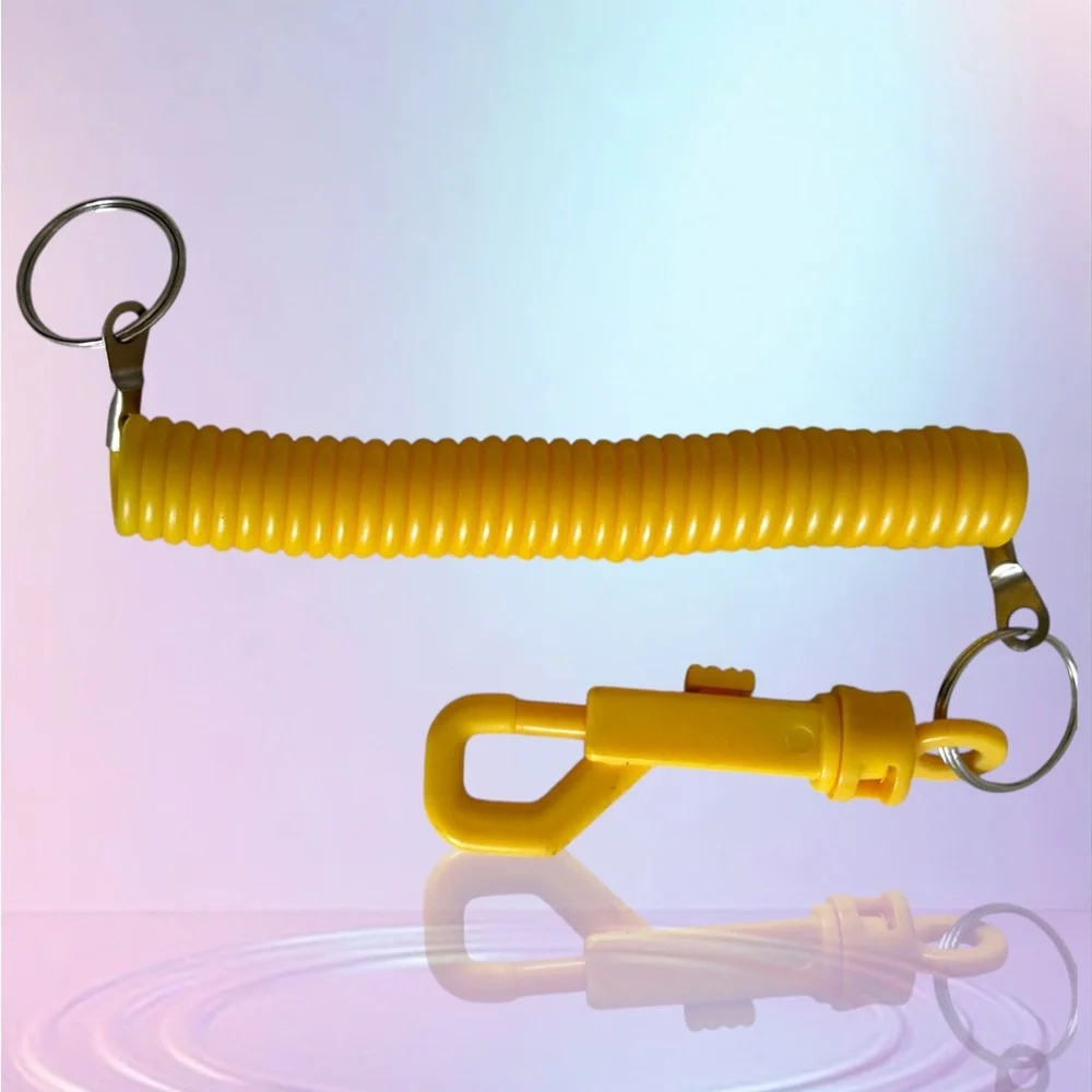 Joggers Key Coil with Snap Yellow/Silver